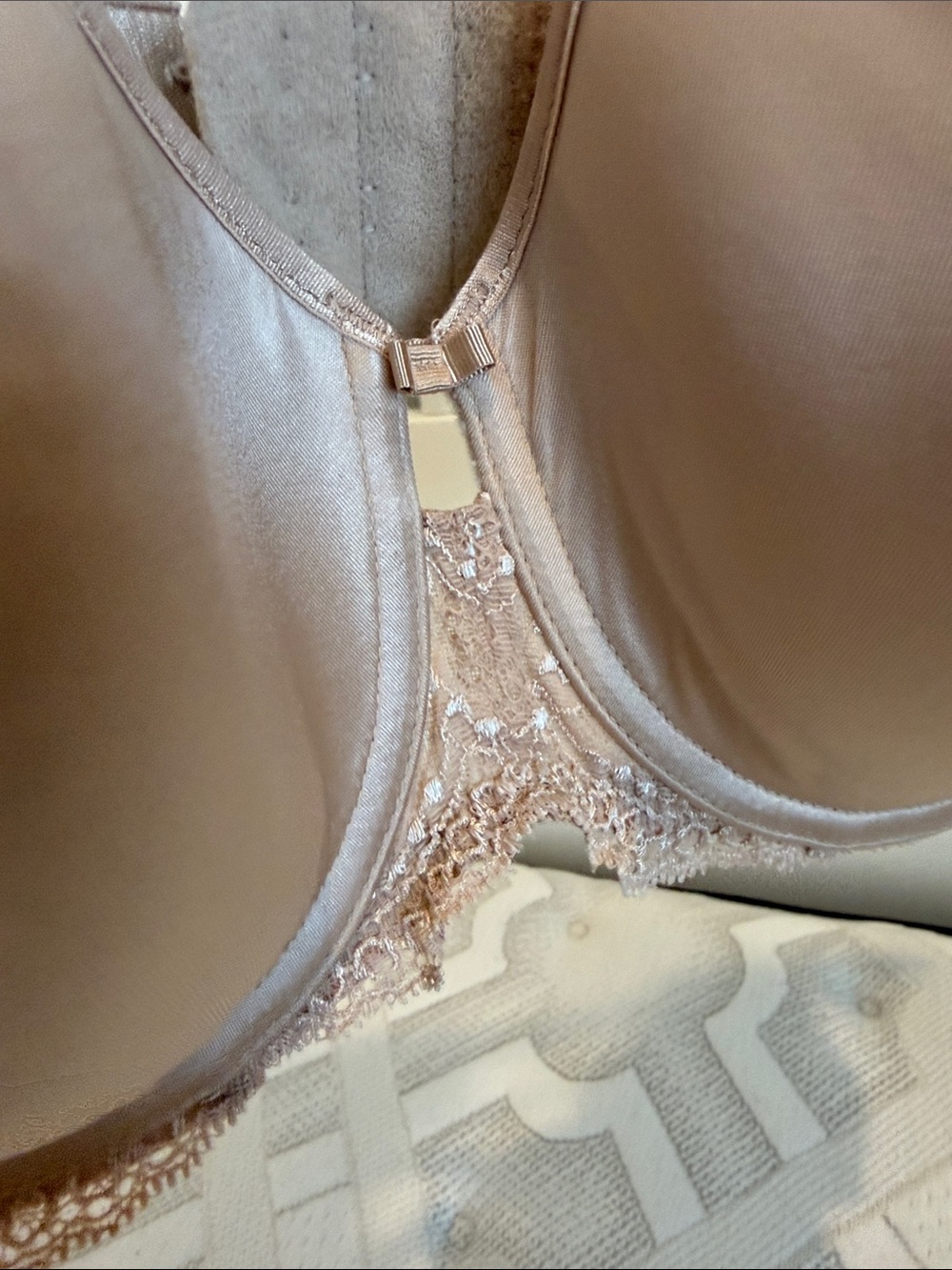 Chantelle Nude Bra Label with Gold Logo - Picture 5 of 6